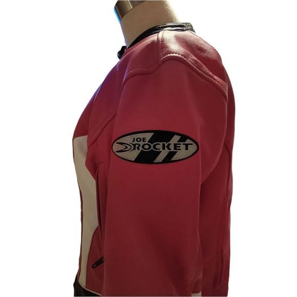 JOE ROCKET "ROCKET GIRL" Trixie Princess Cut Pink & Camo Motorcycle Jacket - Picture 6 of 16